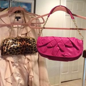 BEBE clutch or BARNEYS NEW YORK Leopard clutch